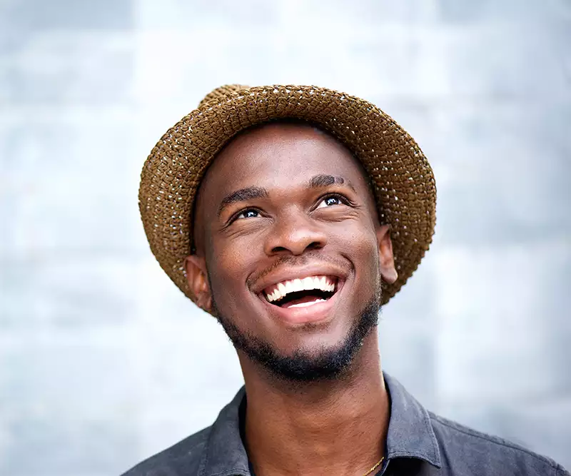 Man with Great White Smile from Cosmetic Dentistry
